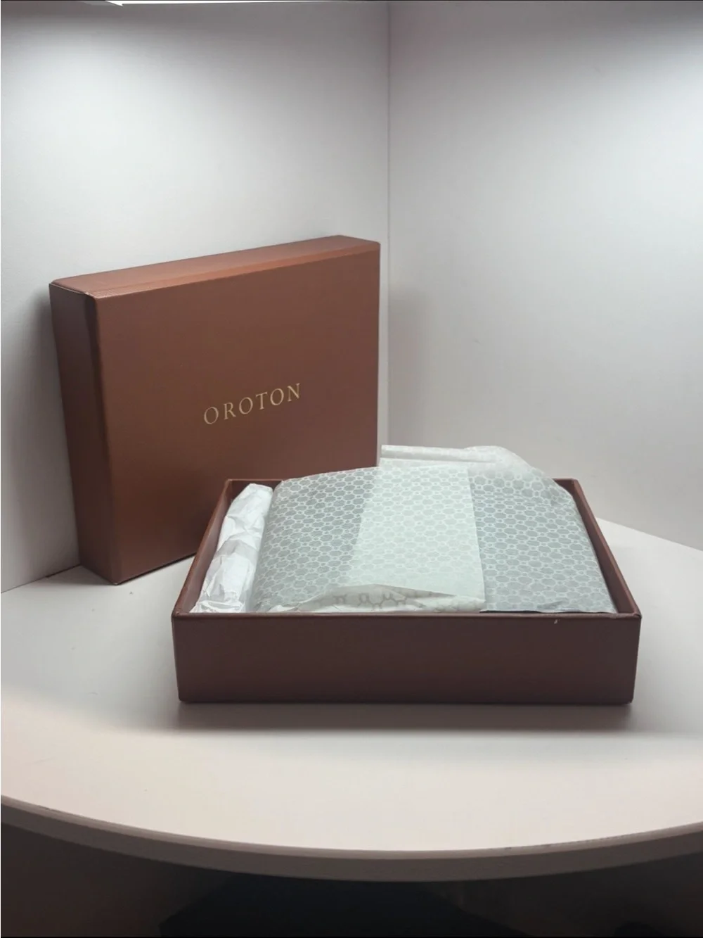 Oroton Black Embossed Circle Bifold Wallet